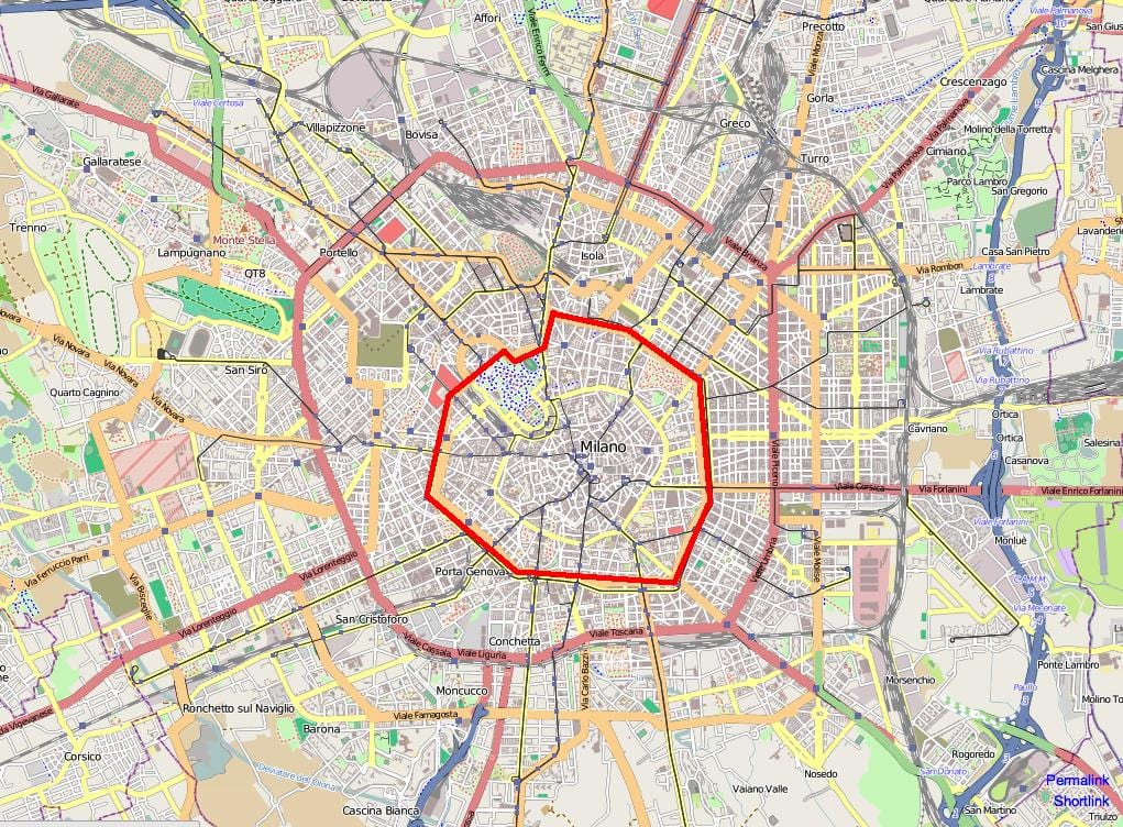 میلان منطقه c map