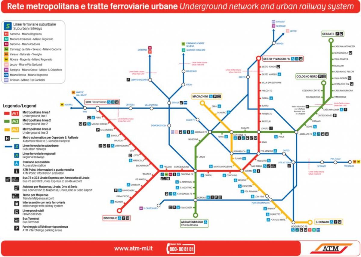 نقشه lampugnano ایستگاه اتوبوس میلان