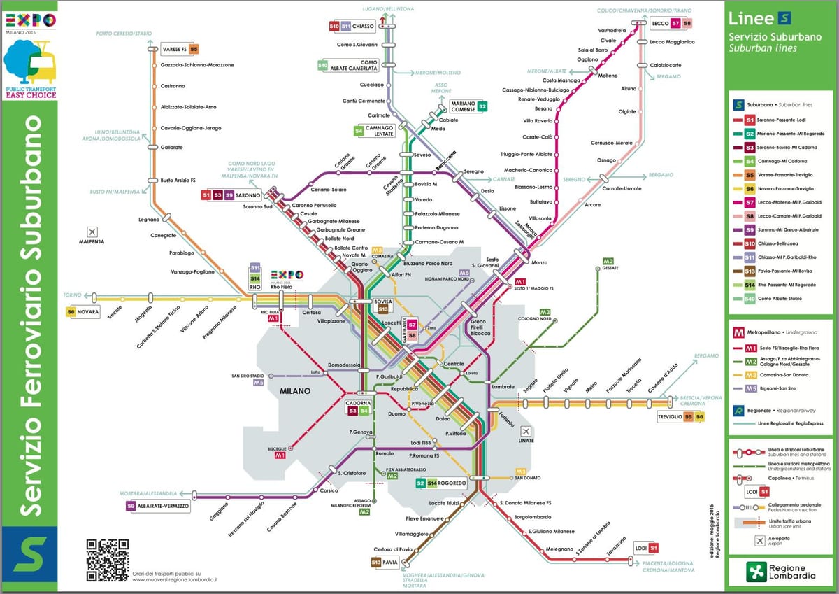 نقشه trenord
