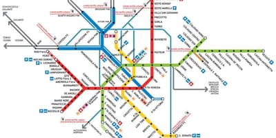 میلان tube map