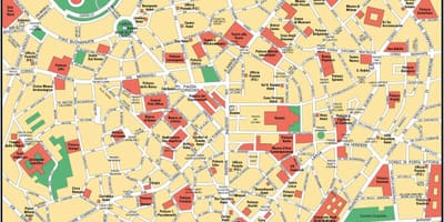میلان ایتالیا شهر نقشه