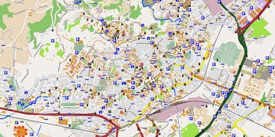 نقشه از میلان bergamo