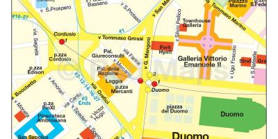 نقشه از میلان, خرید, خیابان