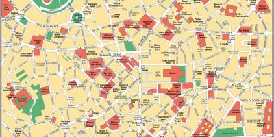 میلان ایتالیا شهر نقشه